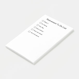 Retirement Note Pad