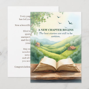 Retirement Open Book New Chapter Landscape Scene