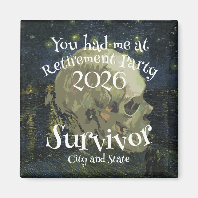 Retirement Party 2024 2025 2026 2027 2028 2029  Magnet (Front)
