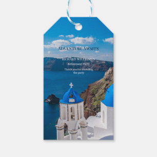 Retirement Party Adventure Awaits Greece Medit Gift Tags