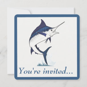 Retirement Party: Atlantic Blue Marlin Invitation