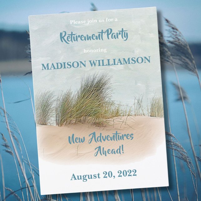 Retirement Party Beach Theme  Invitation (Creator Uploaded)