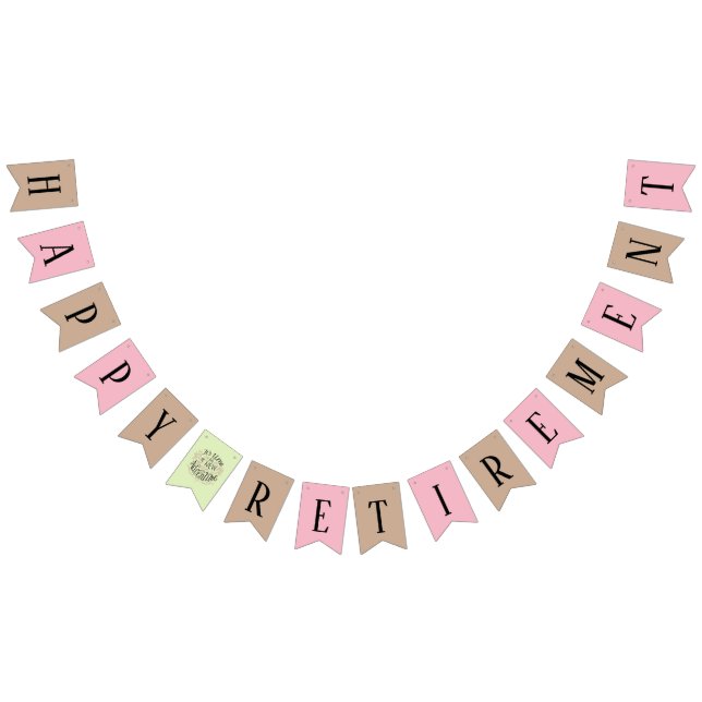 RETIREMENT PARTY BUNTING FLAGS (All)