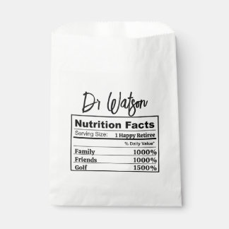 Retirement Party Coworker Boss Appreciation Golfer Favour Bag