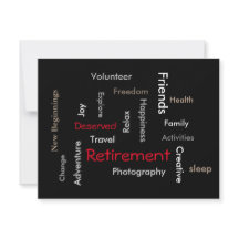 Retirement Party: Customize invitation(both sides)