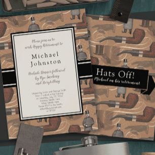 Retirement Party for an Old Fashioned Gentleman Invitation