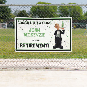 Retirement Party - Funny Waiter Sign Hanging