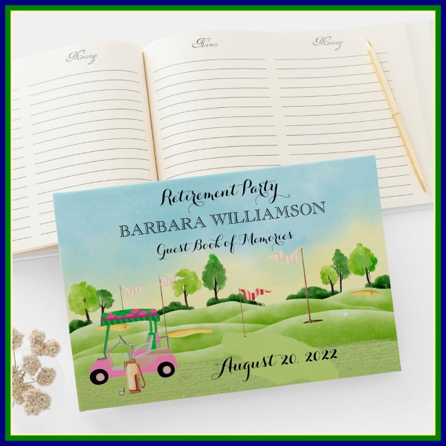 Retirement Party Golf Sign In   Guest Book (Creator Uploaded)