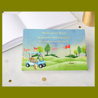 Retirement Party Golf Theme Real Gold Foil 