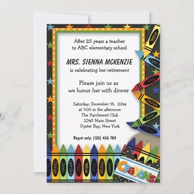 Retirement Party Invitation (Front)