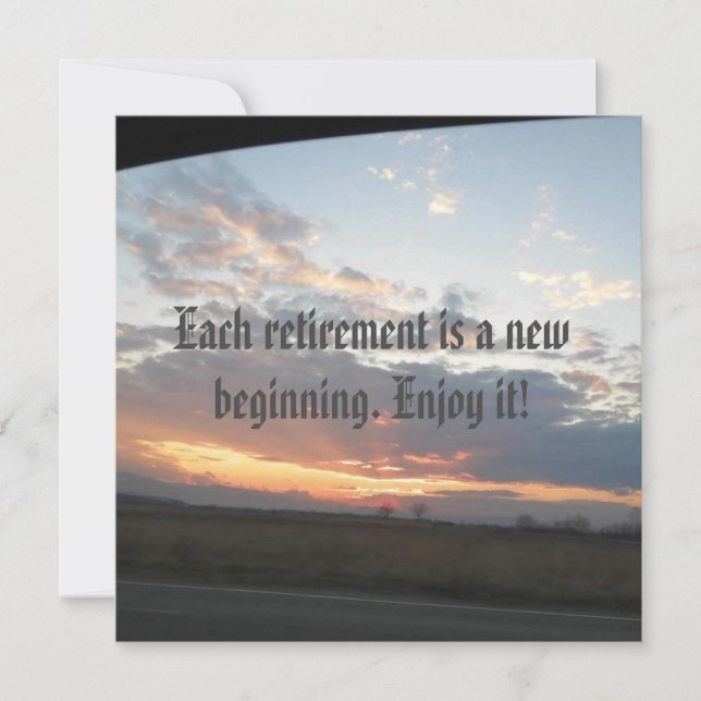 retirement party invitation (Front)