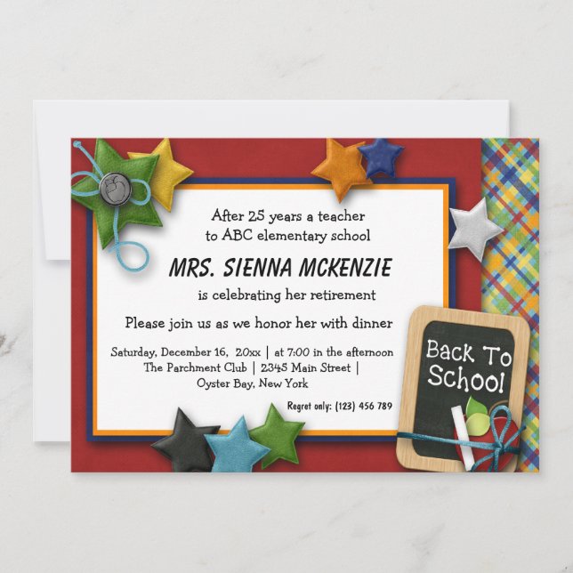 Retirement Party Invitation (Front)