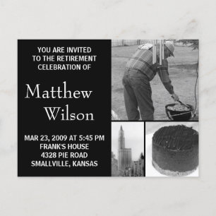 Retirement Party Invitation Customizable Photo