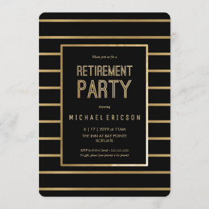 Retirement Party Invitation - Customize, Classy