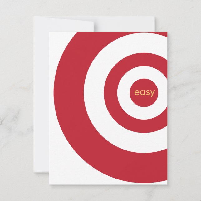 Retirement Party Invitation -Easy Target Roast (Front)