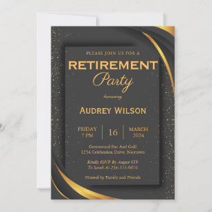 Retirement Party Invitation Elegant Business Party