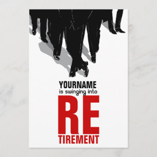 Retirement Party Invitation Rat Pack Swingers