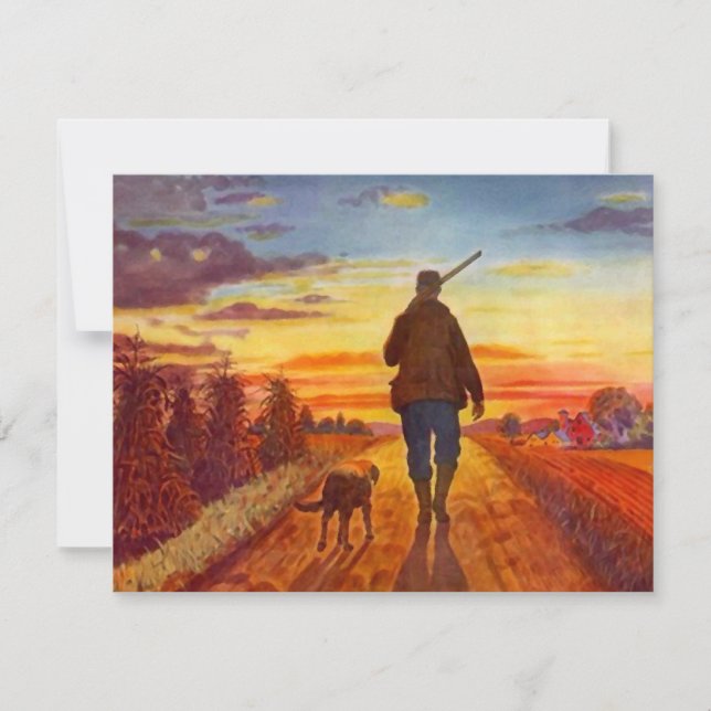 Retirement Party Invitations Best Friend Hunting (Front)