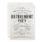 Retirement Party Invitations Vintage Scrollwork