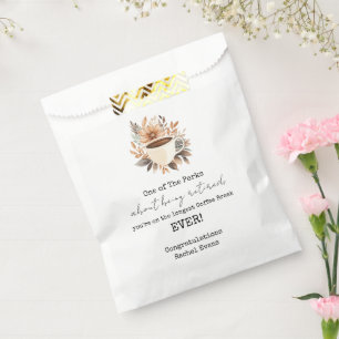 Retirement Party Longest Coffee Break  Favour Bag