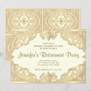 Retirement Party   Modern Elegance Invitation