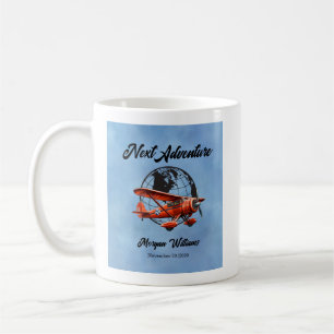 Retirement Party Next Adventure Travel Plane  Coffee Mug