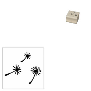 Retirement party Officiallu un-managed dandelions Rubber Stamp