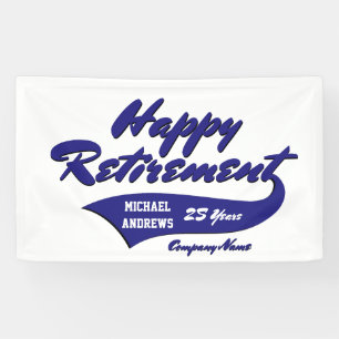 Retirement Party Personalize Banner