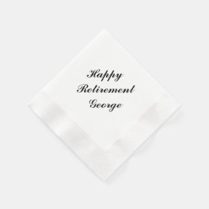 "Retirement Party" Personalized Napkins