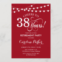 Retirement Party - Red White