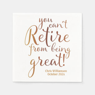 Retirement Party Retire Great Napkin