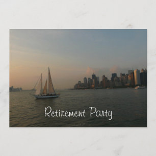 Retirement Party-Sailboat in the Harbour Invitation