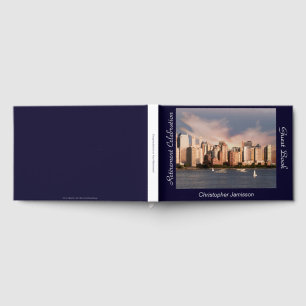 Retirement Party Sign-In Book, NYC Skyline Guest Book