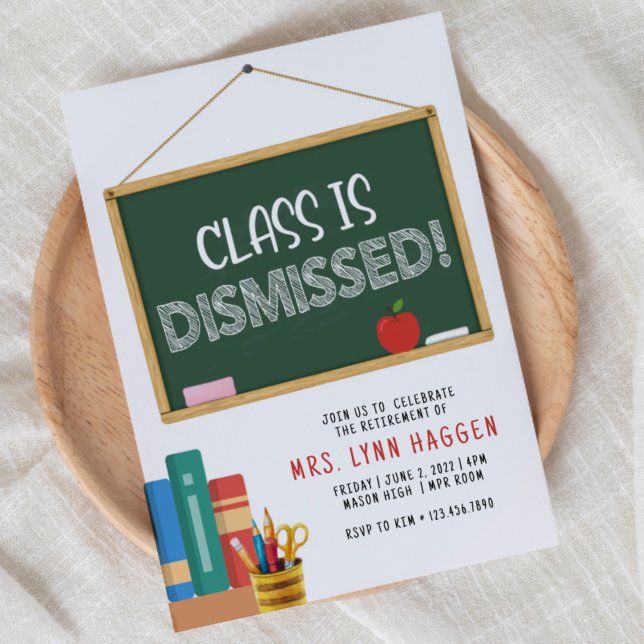 Retirement Party, Teacher, Schools out Invitation (Creator Uploaded)