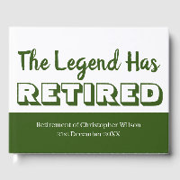 Retirement Party The Legend Has Retired Green Mens
