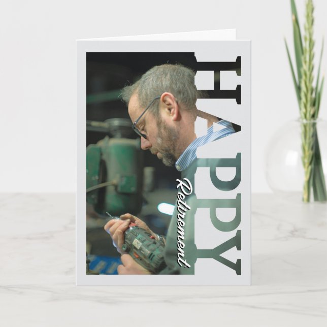 Retirement Photo Card | Personalized Retirement  (Front)