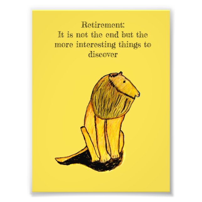 Retirement Photo Print (Front)