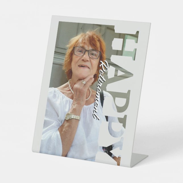Retirement Photo sign | Personalized Reti (Front)
