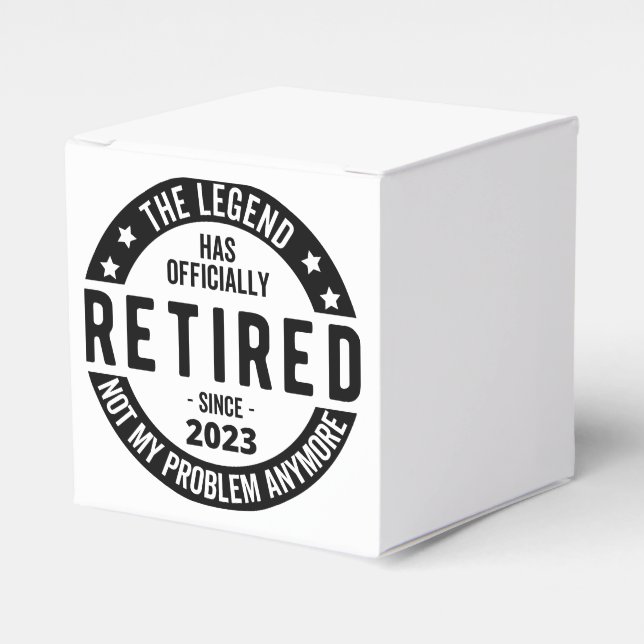 retirement plan favor box (Front Side)