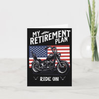 Retirement Plan Motorcyclist Biker Congratulations