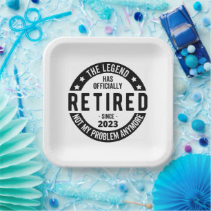 retirement plan paper plate