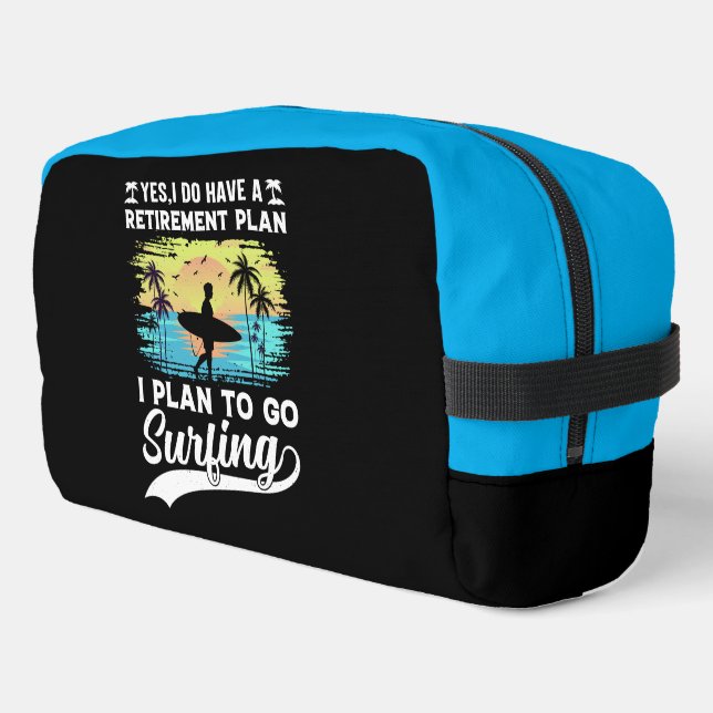 Retirement Plan: Surfing & Sunsets Dopp Kit (Left Corner)