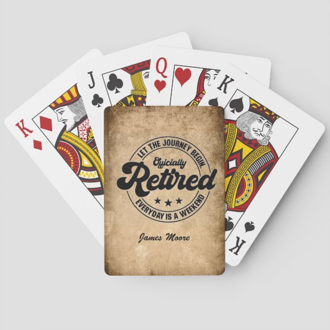 Retirement Playing Cards (Back)