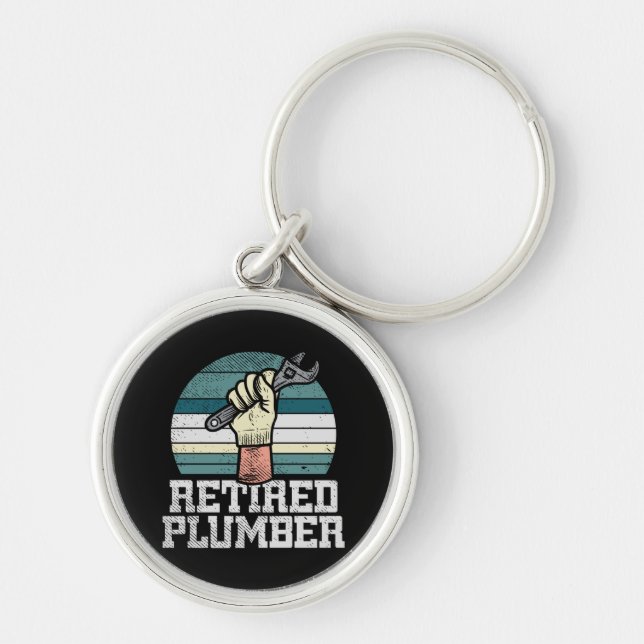 Retirement Plumber Pension Keychain (Front)