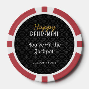 Retirement Poker Chips   Fun Party Favour or Gift 