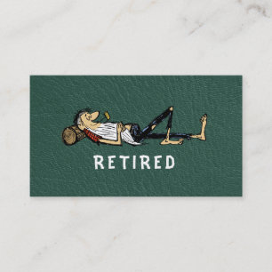 Retirement - Rip Van Winkle image business Calling Card