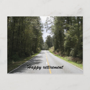 retirement road postcard