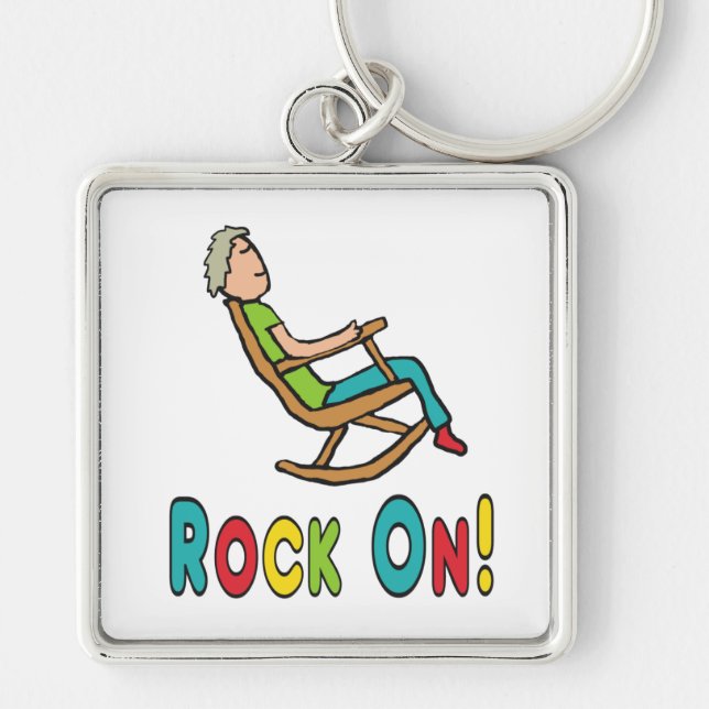 Retirement Rocking Chair Keychain (Front)
