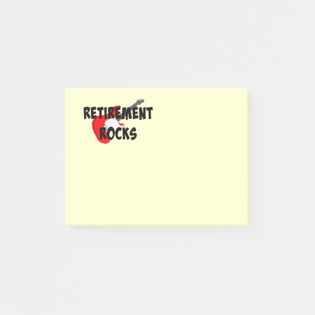 Retirement Rocks Post-it Notes (Front)