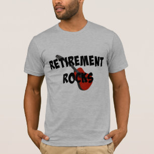 Retirement Rocks, Red Guitar T-Shirt